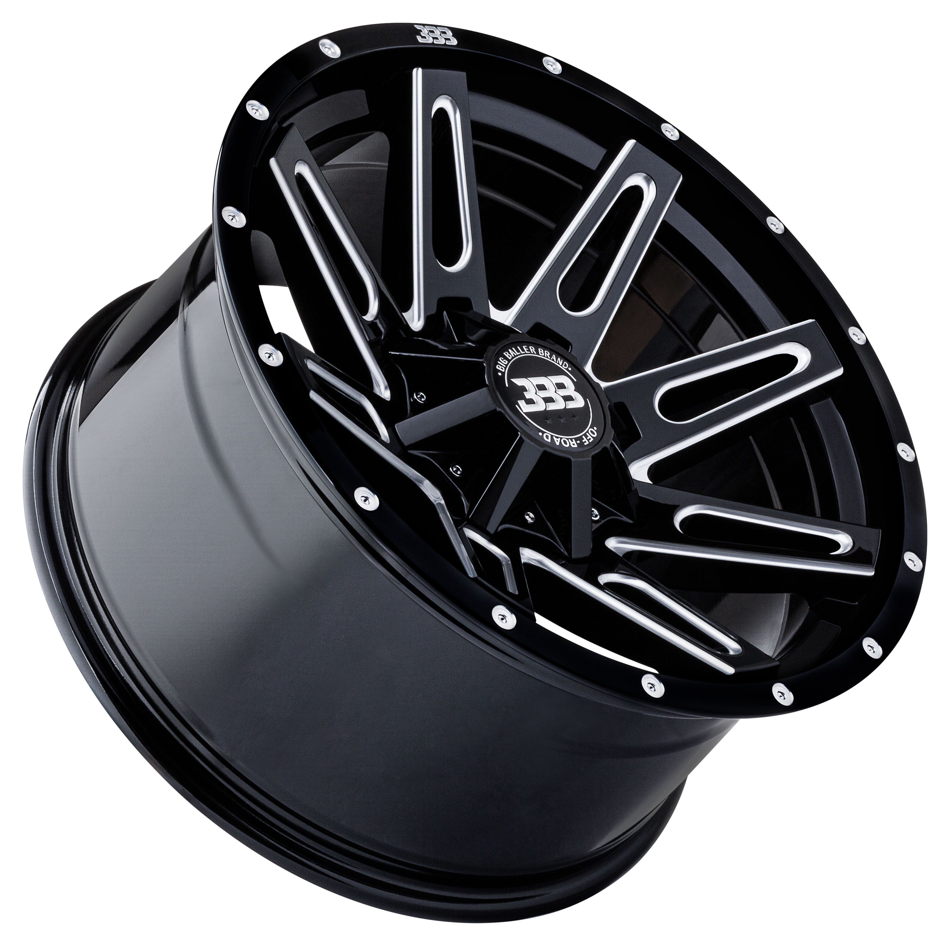 BBB H137 LB4 18x9 Gloss Black Milled 5x127/5x139.7 +0mm 78.1mm